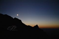 Mountain Moonset